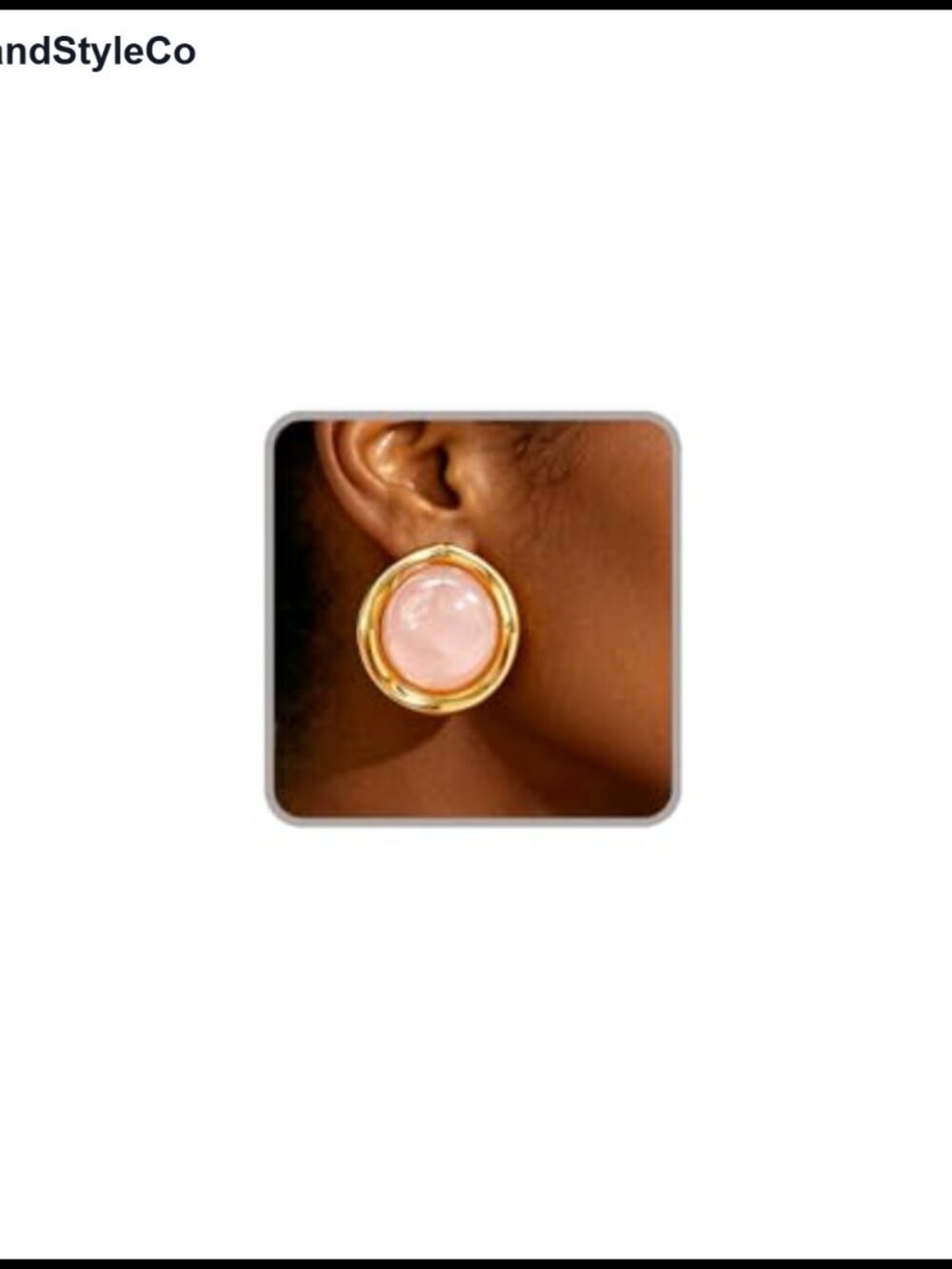 Chunky Gold Statement Earrings for Women Irregular Round Stud Earrings